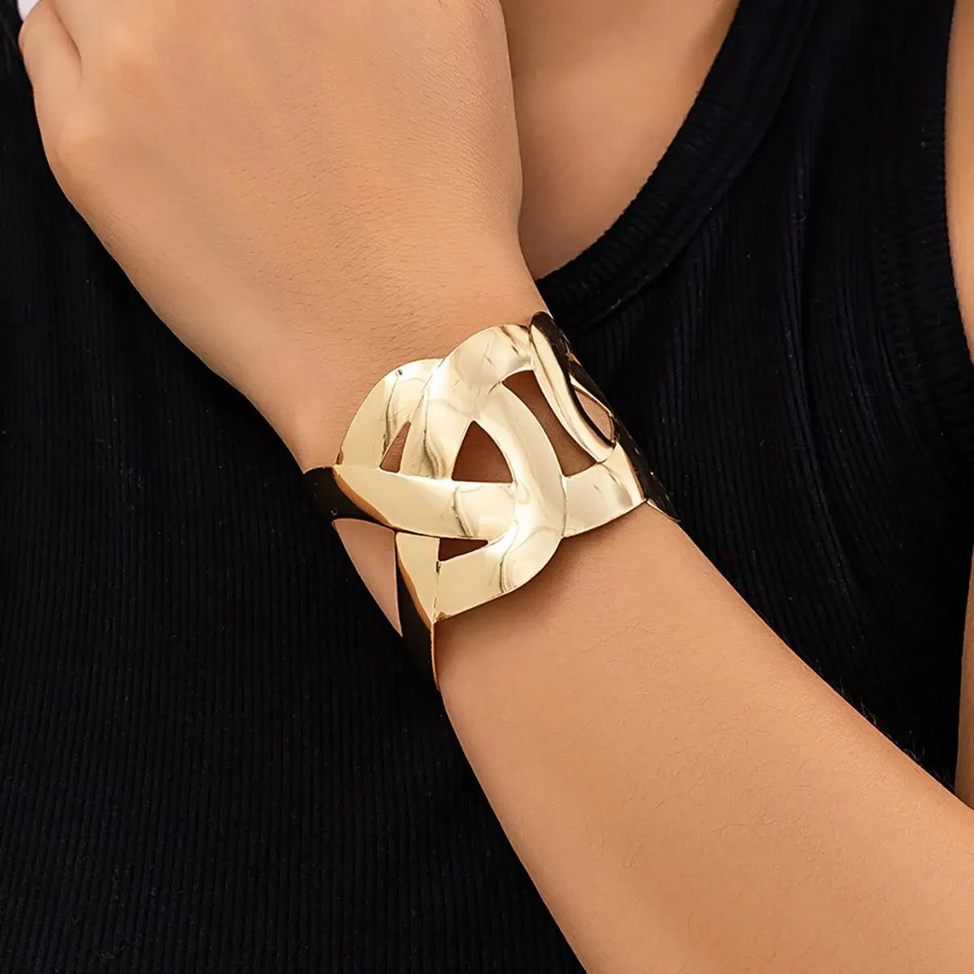 Penny Geometric Cutout Cuff Bracelet