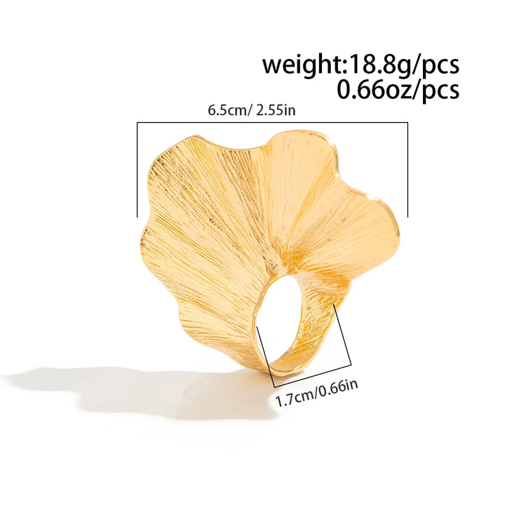 Celia Leaf Statement Ring