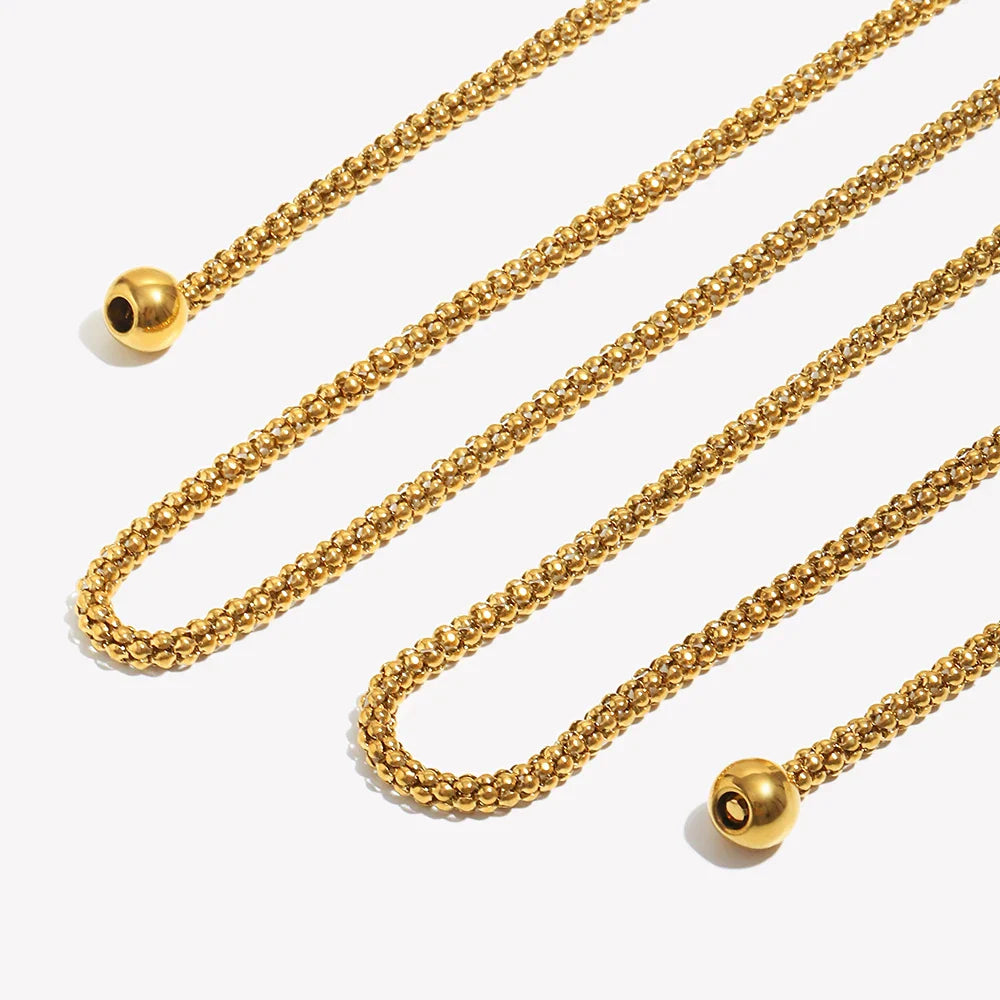 Rina Square Geometric Pearl Necklace