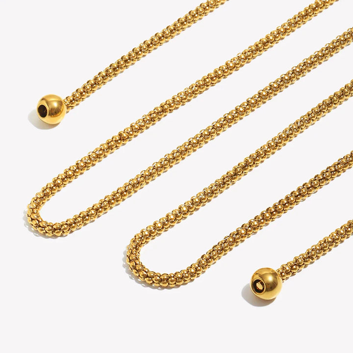 Rina Square Geometric Pearl Necklace