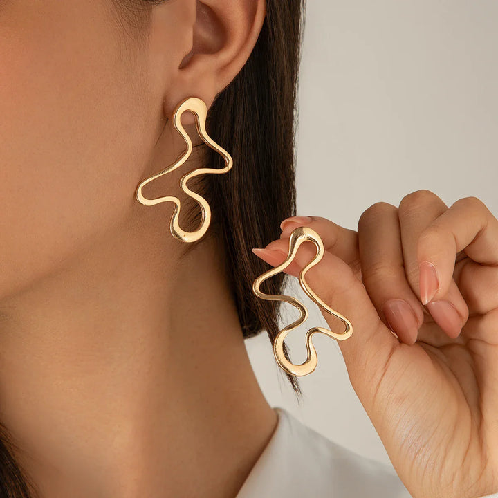 Brock Abstract Line Statement Earrings