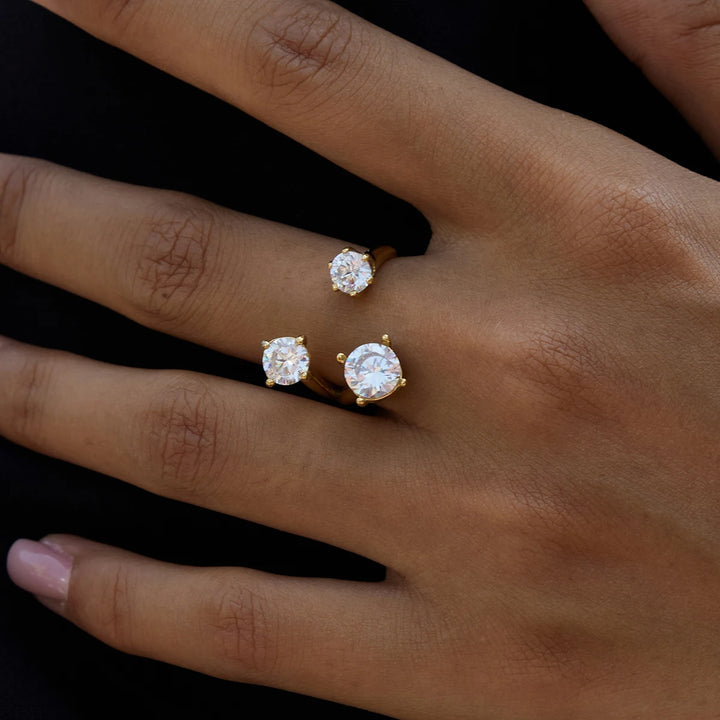 Averi Triple Zircon Open Ring