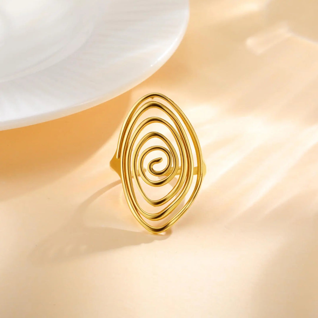 Alec Spiral Statement Ring