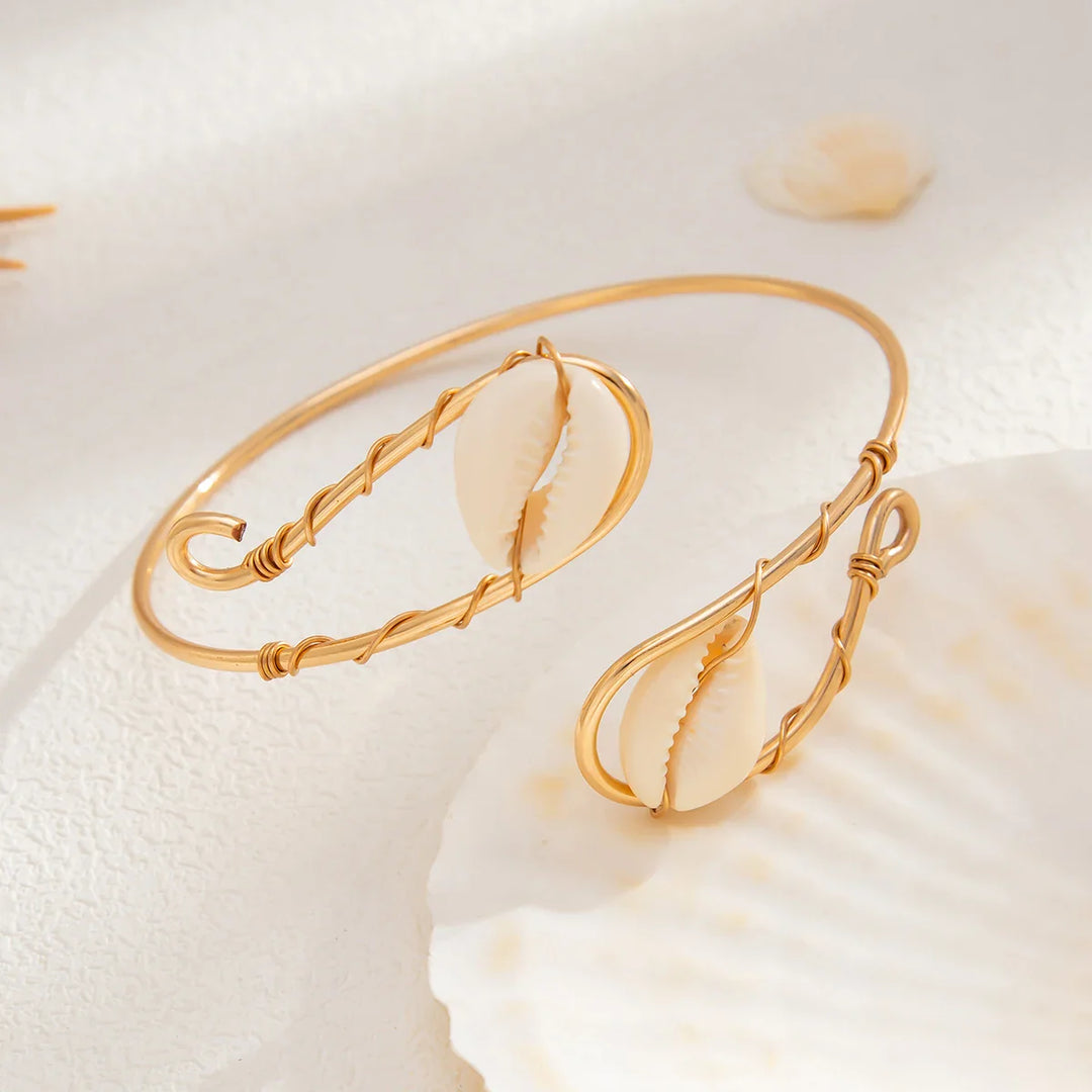 Fry Seashell Arm Cuff Bracelet