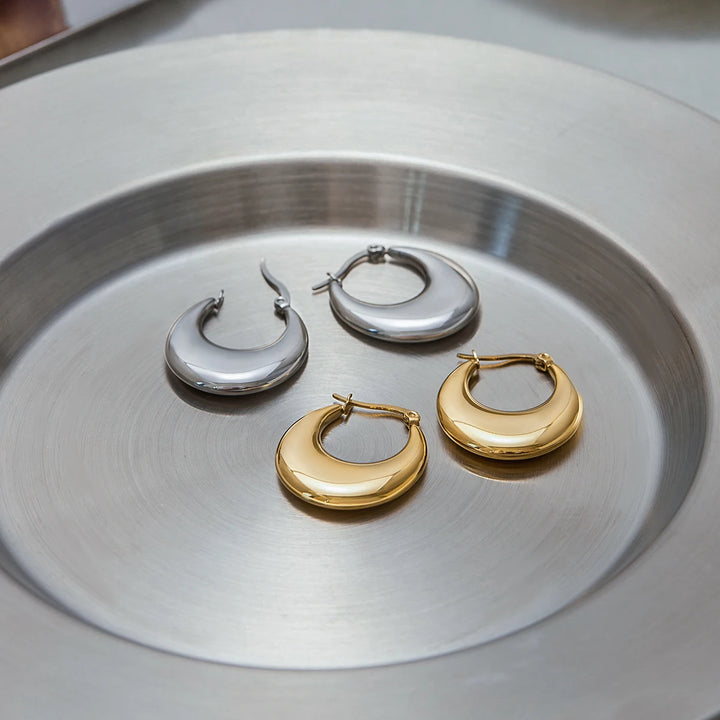 Orlina Drop Hoop Earrings