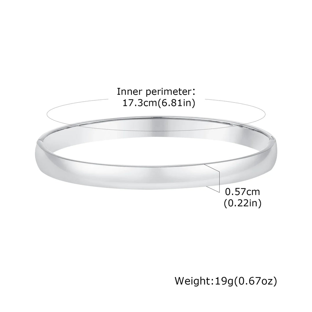 Vina Open Round Bangle Bracelet