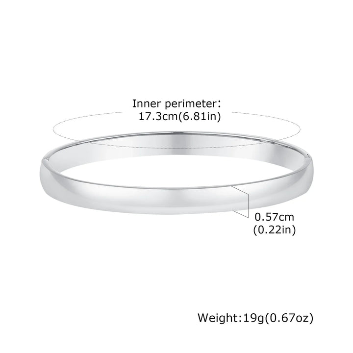 Vina Open Round Bangle Bracelet