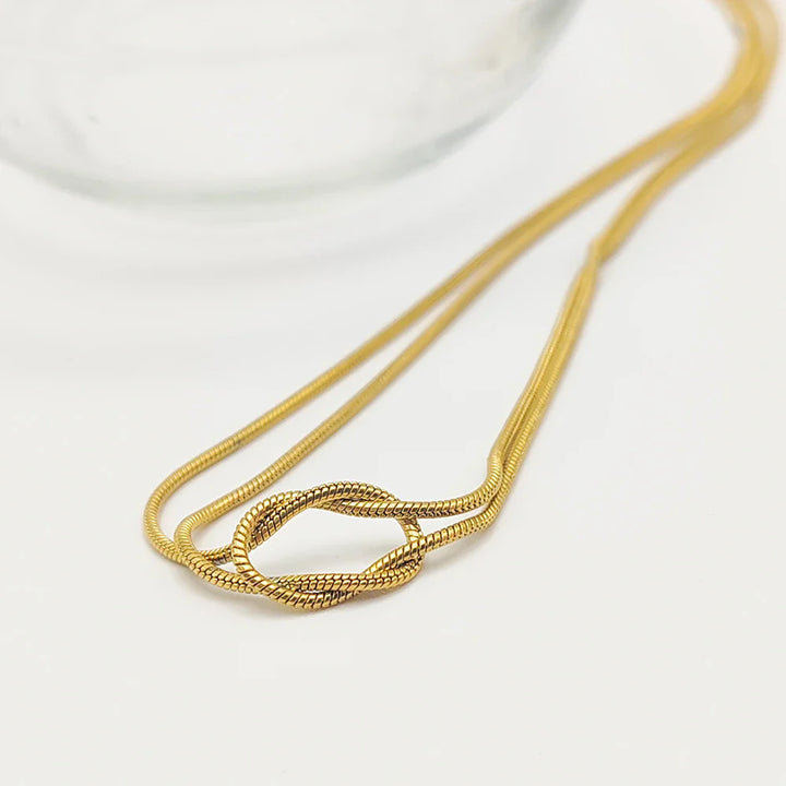 Asiya Minimal Knot Chain Necklace