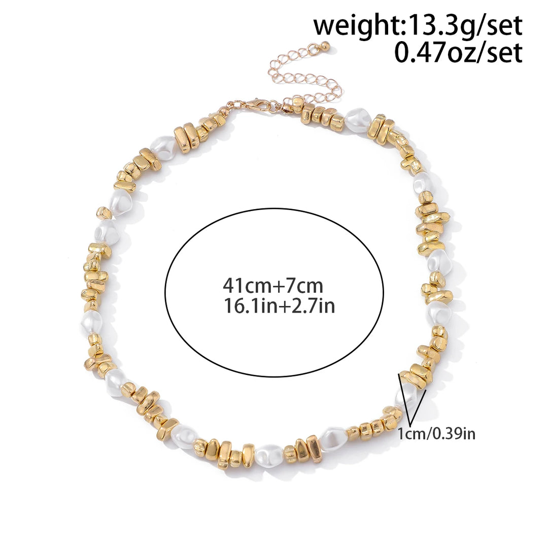 Velmira Pearl Beaded Choker Necklace