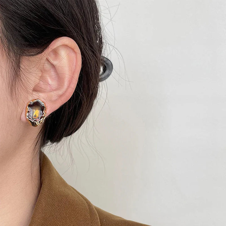 Ayla Geometric Stud Earrings