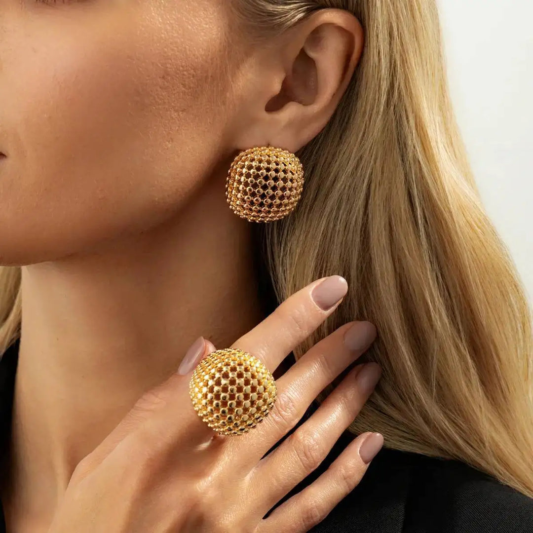 Aliza Geometric Statement Jewelry Set