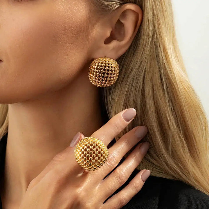 Aliza Geometric Statement Jewelry Set