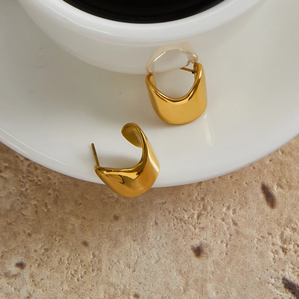 Cavira Bold Curve Earrings