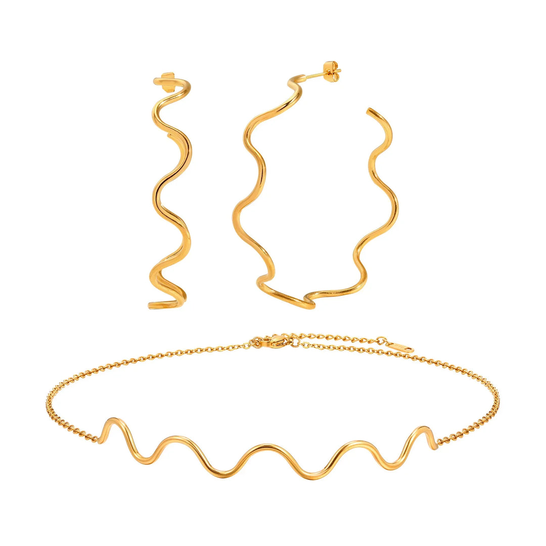 Mullen Layered Heart Jewelry Set