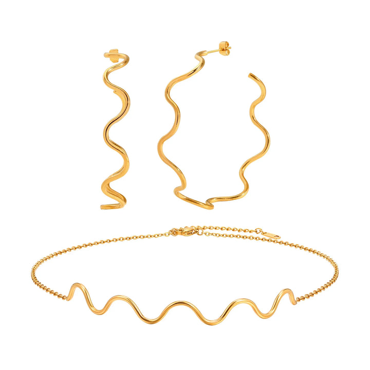 Mullen Layered Heart Jewelry Set