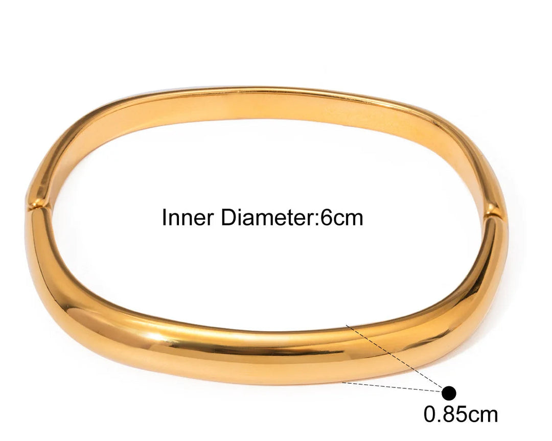 Braden Minimal Open Cuff Bracelet