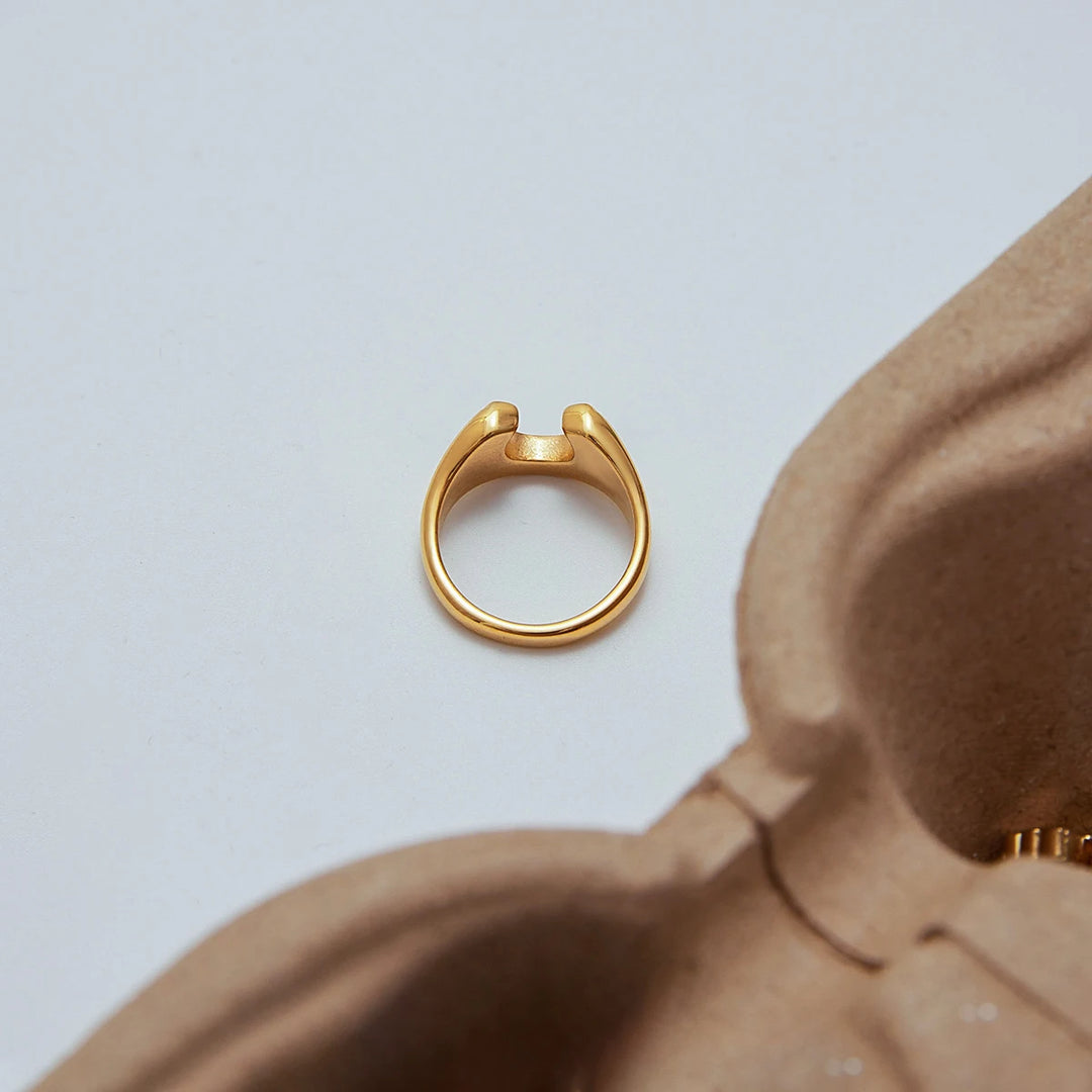 Orvyn U Shape Zircon Statement Ring