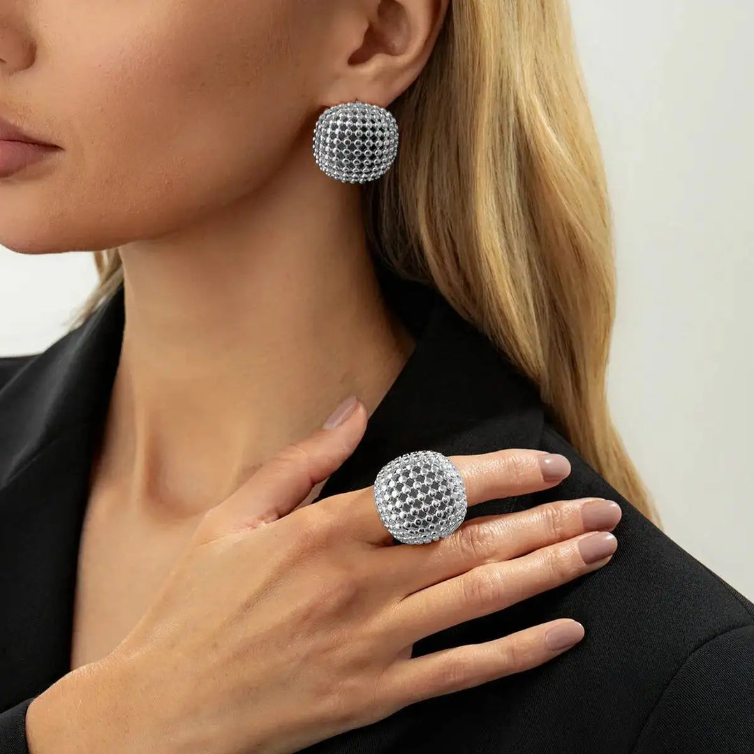 Aliza Geometric Statement Jewelry Set