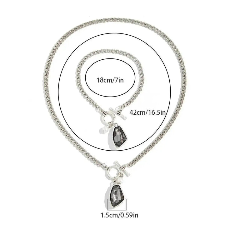 Valdez Silver Pendant Jewelry Set