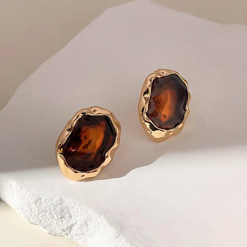 Ayla Geometric Stud Earrings
