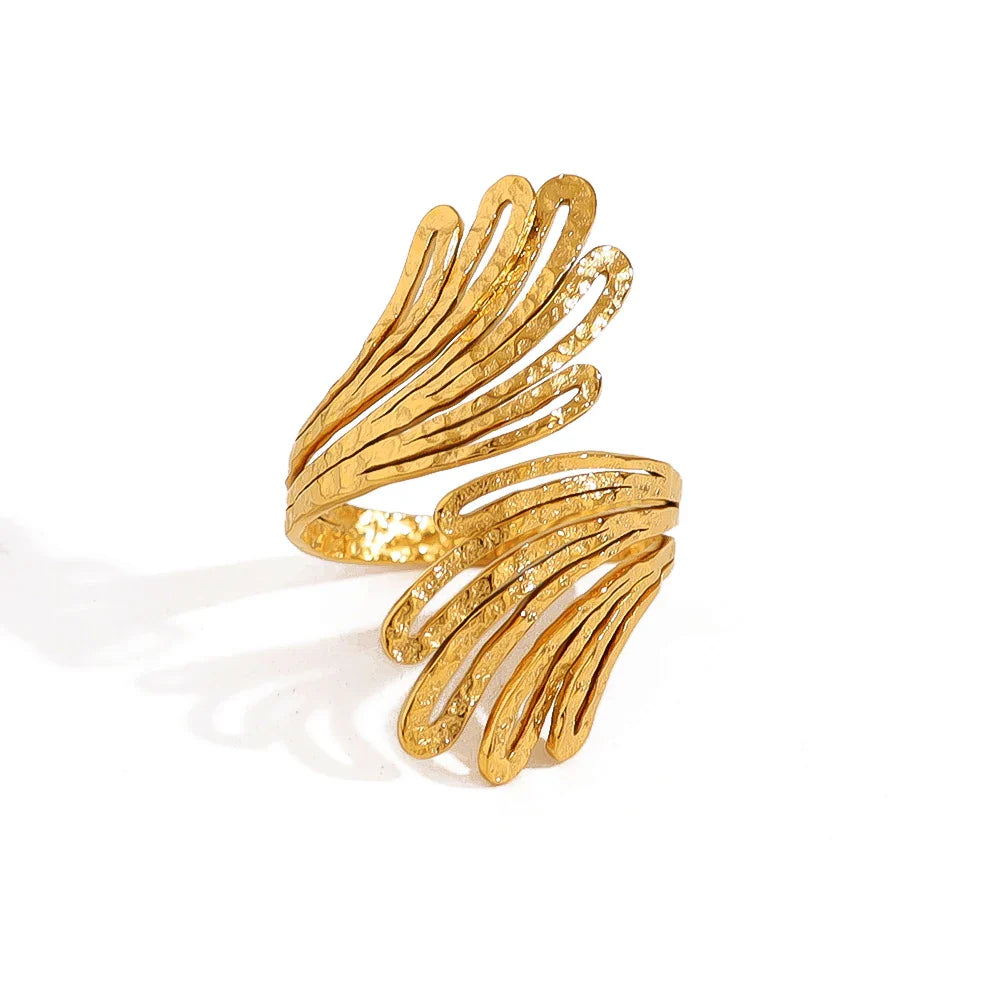 Ruiz Sculpted Wave Statement Ring