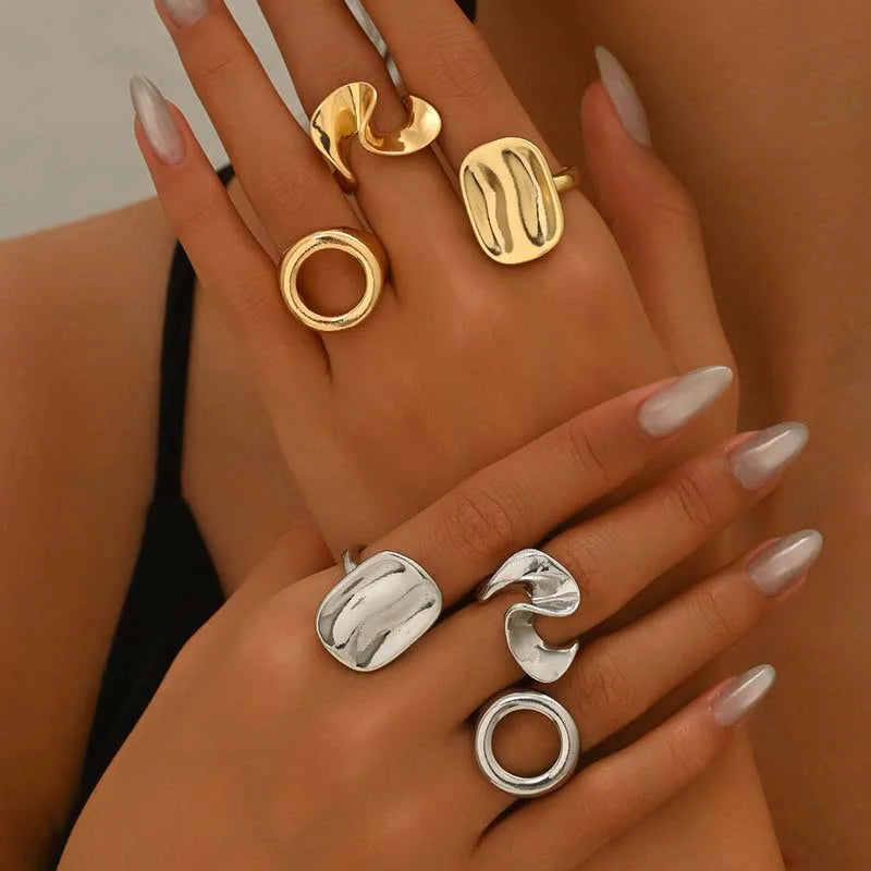 Fowler Sculpted Statement Ring Set