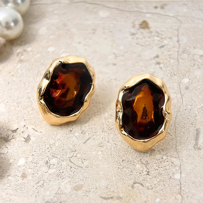 Ayla Geometric Stud Earrings