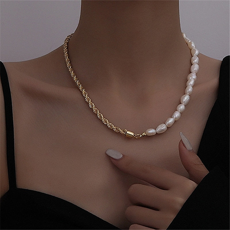 Arlo Pearl Chain Necklace