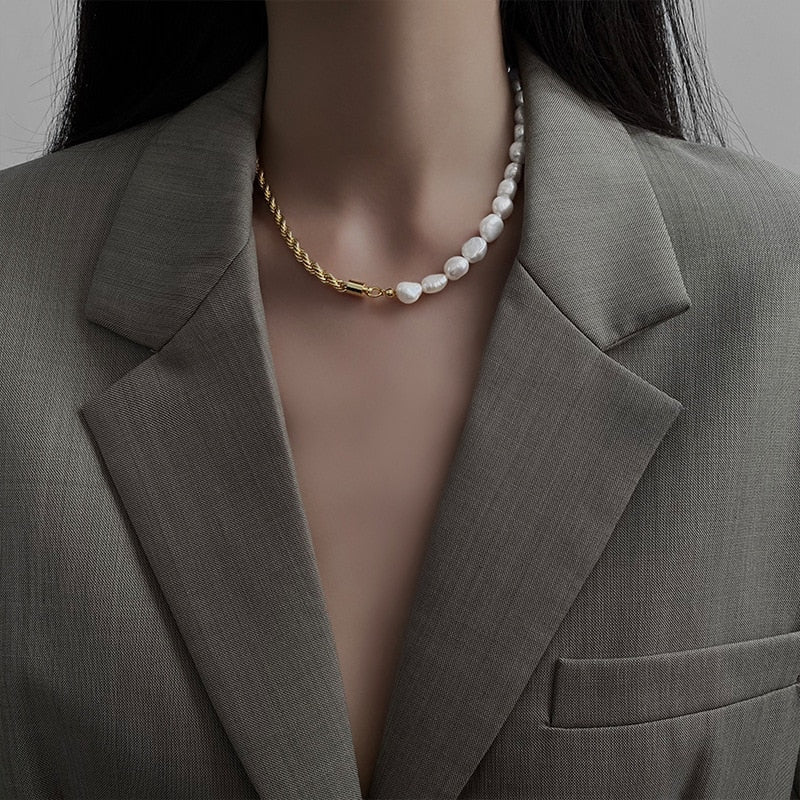 Arlo Pearl Chain Necklace