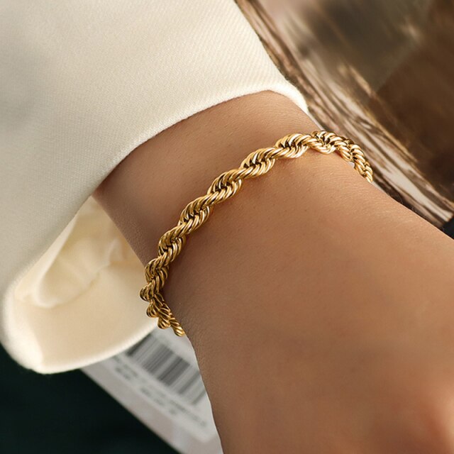 Roma Twisted Chain Bracelet