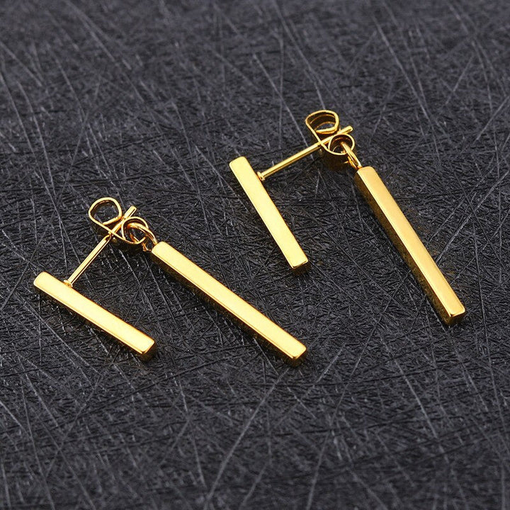 Ceres Minimal Bar Drop Earrings