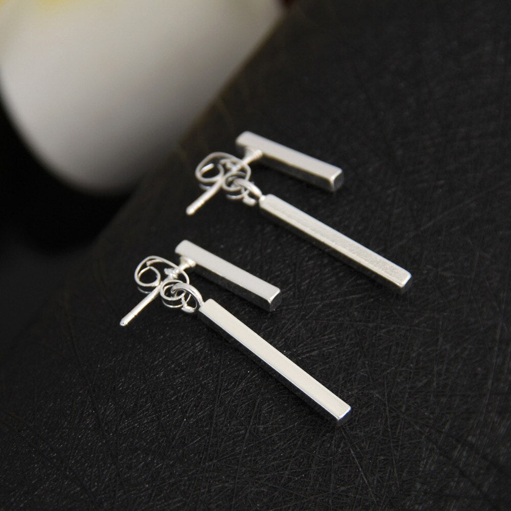 Ceres Minimal Bar Drop Earrings