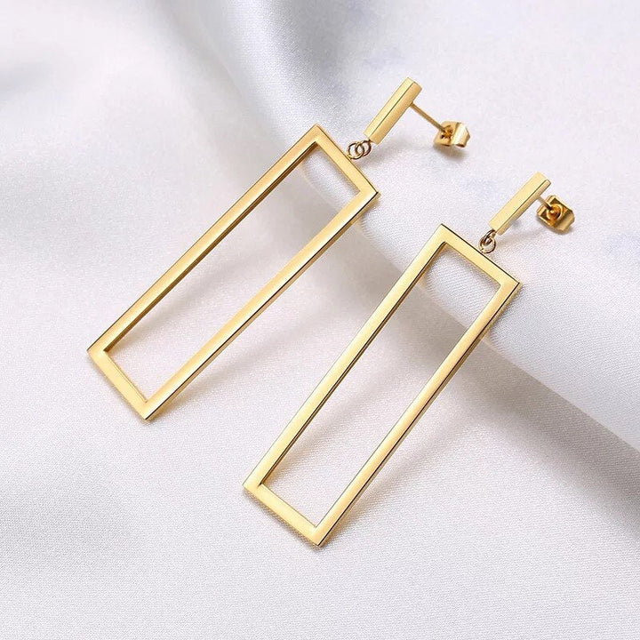 Venus Rectangle Drop Earrings