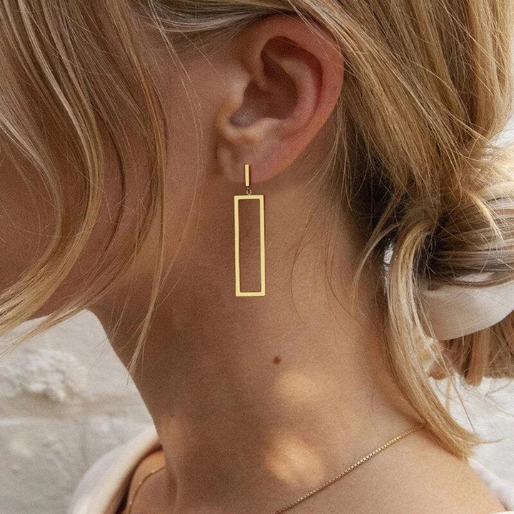 Venus Rectangle Drop Earrings