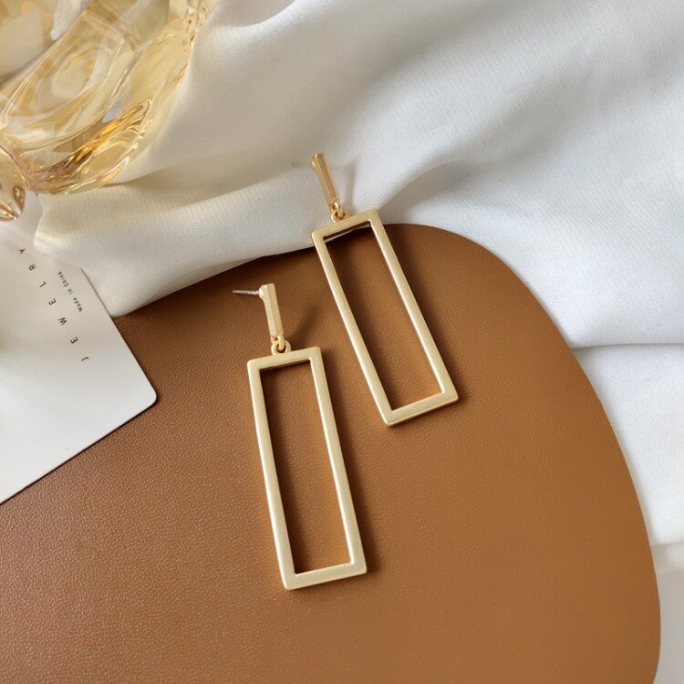 Venus Rectangle Drop Earrings